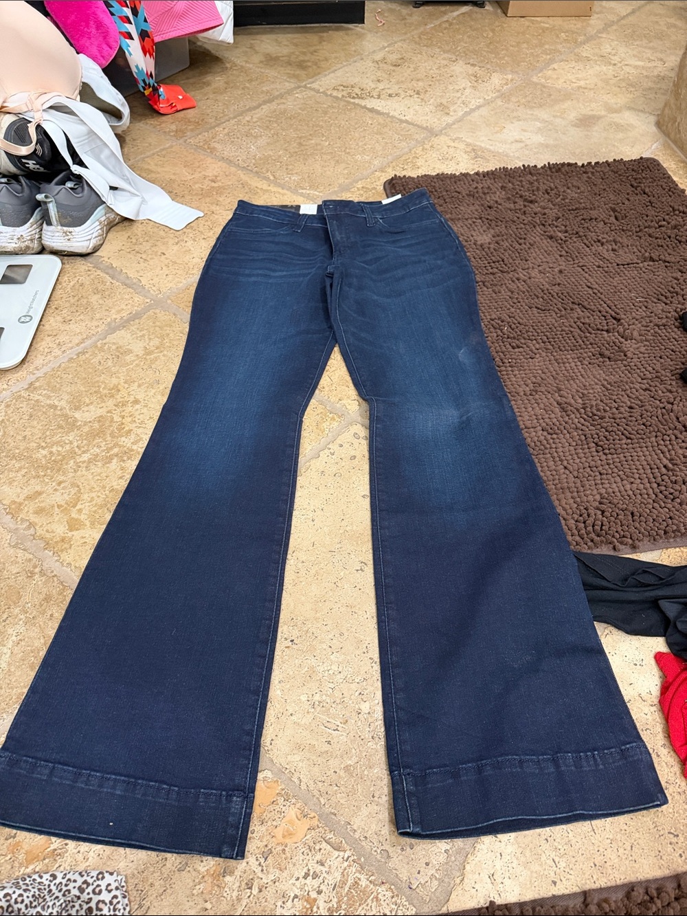 Women's Dark Blue Flared Jeans